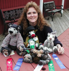 Irene with some of her award-winning creations